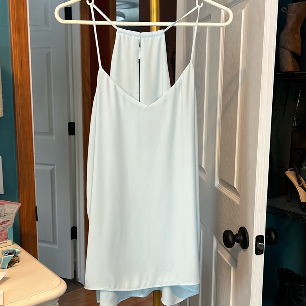Express baby blue spaghetti strap blouse